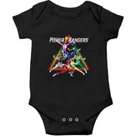Power Rangers Triangle Rainbow Group Shot Onesie