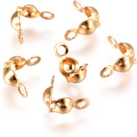 Embouts de perles en acier inoxydable 304 avec placage PVD — Accessoires pour bijoux