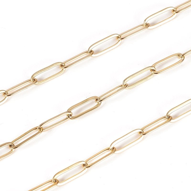 Ion Plating 304 Stainless Steel Paperclip Chains, 32.8 Feet Roll — Chains, Wire & Cord
