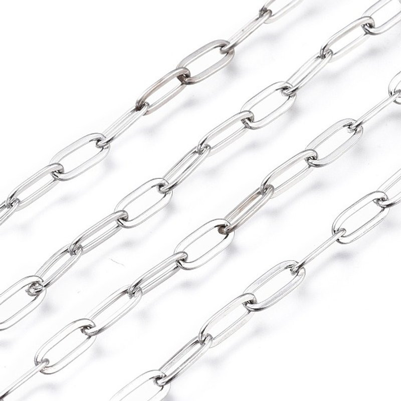 304 Stainless Steel Cable Chains, Soldered, 32.8 Feet Roll — Chains, Wire & Cord
