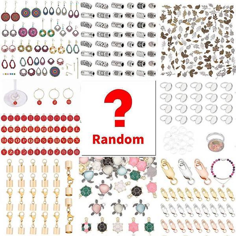 Sac Chanceux - Kits de Perles en Alliage de Rhinestone et Charms - Styles Aléatoires — Outils de création de bijoux