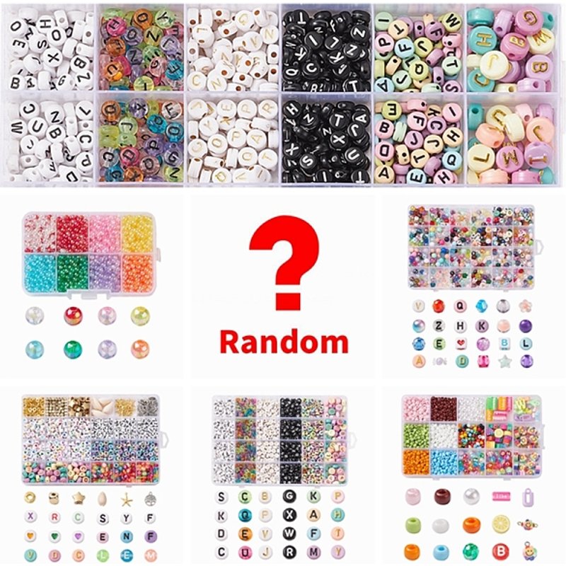 Lucky Bag Random Acrylic Beads Set DIY Jewelry Making Kit — Jewelry Making Tools