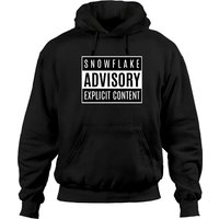 Kid Rock Snowflake Advisory Explicit Content Hoodie — Mens Hoodies