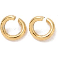 Anneaux ouverts en acier inoxydable 304, plaqués or 18K — Accessoires pour bijoux