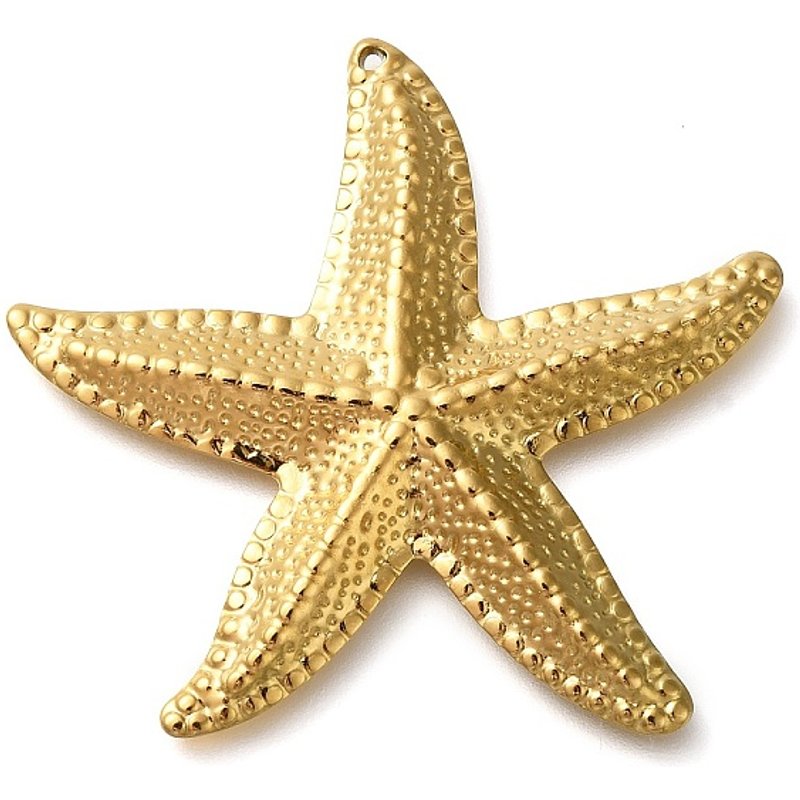 Pendentif en acier inoxydable 304 avec charme étoile de mer — Breloques et pendentifs
