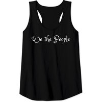 Kid Rock We The People Tank Tops for Men in White Script Font