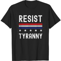 T-shirts pour hommes Resist Tyranny en noir — T-shirts pour hommes