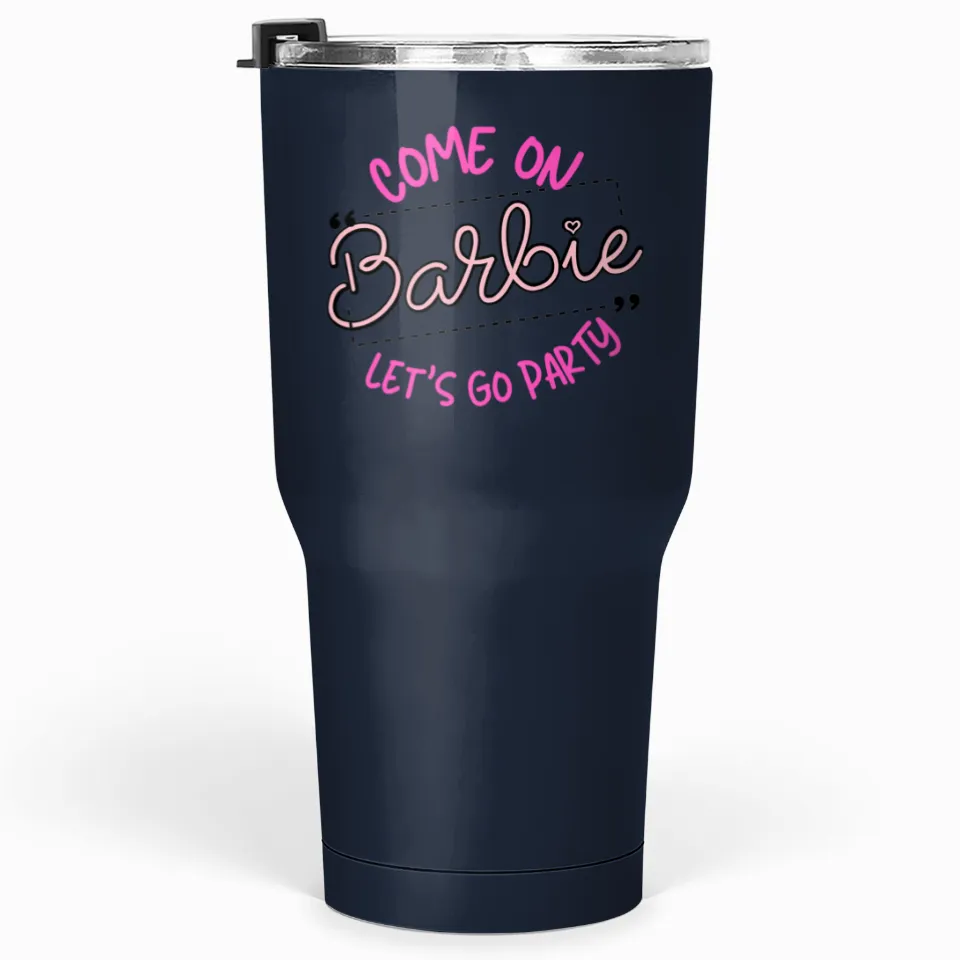 Barbie 30 Oz Let's Go Party Tumbler — Mugs & Tumblers