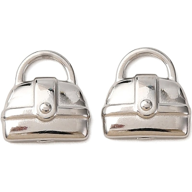 Breloques en acier inoxydable 304 en sachet - 10x9.5x2mm — Breloques et pendentifs