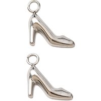 304 Stainless Steel Shoe Charms with 1.8mm Hole