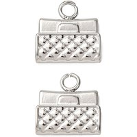304 Stainless Steel Charms, 9.5mm Bag with 1.8mm Hole