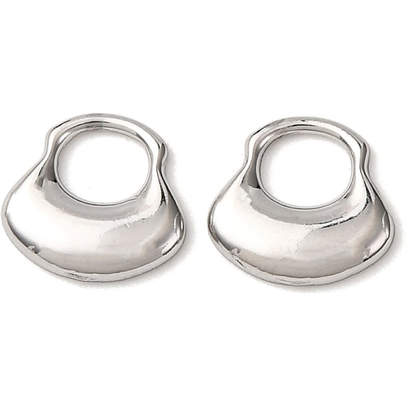 Charms en acier inoxydable 304 - 9x9.5x1.5mm avec trou de 4x4.5mm — Breloques et pendentifs