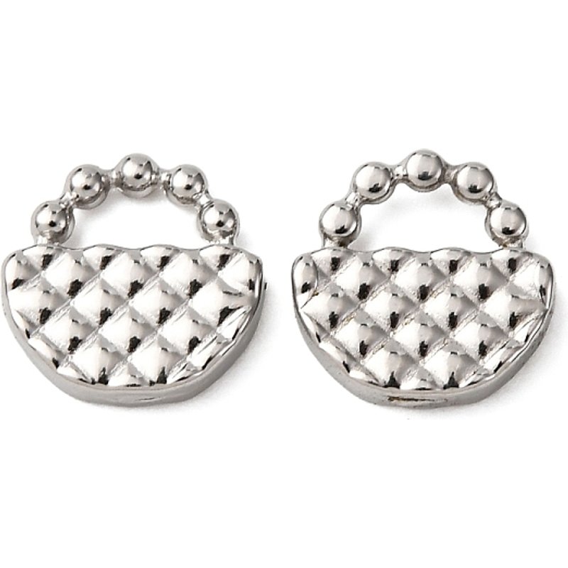 Breloques en acier inoxydable 304 en sachet, 9x9.5x2mm — Breloques et pendentifs