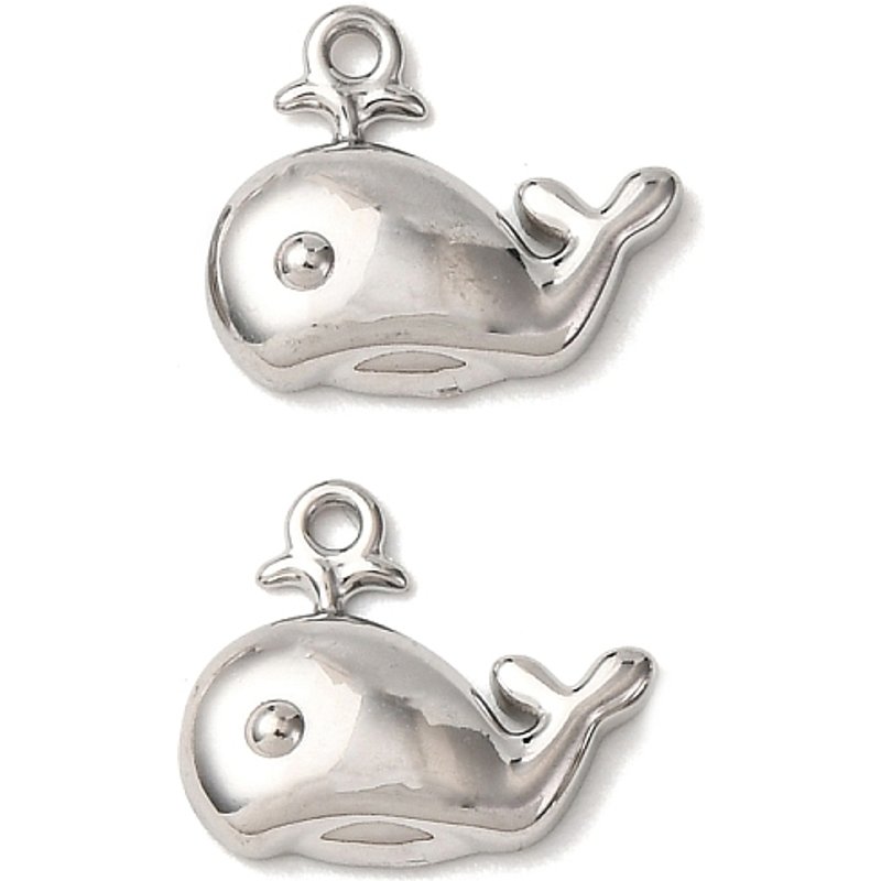 Charm en Acier Inoxydable Thème Océan - Baleine — Breloques et pendentifs
