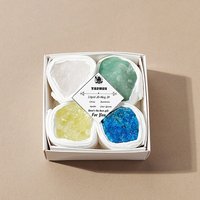 4Pcs Zodiac Signs Natural Mixed Gemstone Decorations - Taurus — Wall Decor