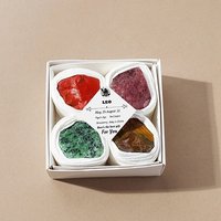 Décorations en Gemmes Naturelles des 12 Signes du Zodiaque - 4Pcs — Décoration murale