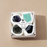 4Pcs Zodiac Signs Natural Mixed Gemstone Decorations