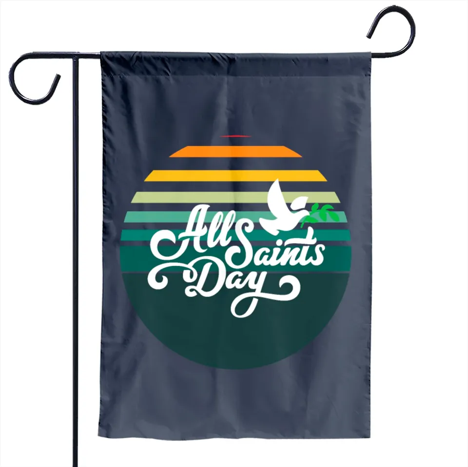 All Saints Day Vintage Dia De Todos Los Santos Garden Flag — Decorative Flags