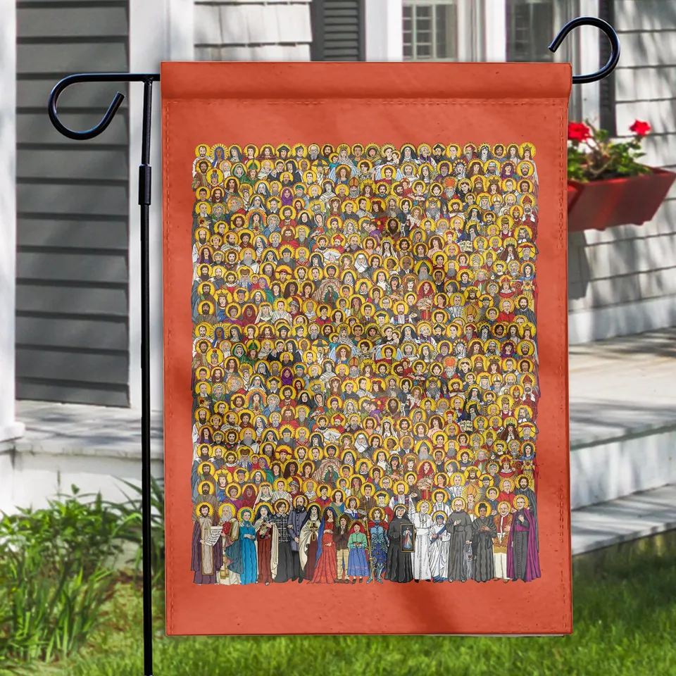 All Saints Saints Garden Flag