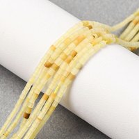 Natural Topaz Jade Beads Strands, Column, 1.2-2.5mm, Hole: 0.5mm — Jewelry Beads
