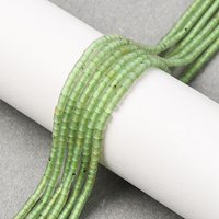 Natural Green Jade Beads Strands, Column, 1.2-2.5mm, Hole: 0.5mm — Jewelry Beads