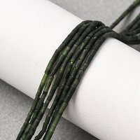 Natural Black Jade Beads Strands, Column, 1.6-2.5mm, Hole: 0.1mm — Jewelry Beads