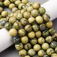 Fils de Perles en Pierre Verdite Naturelle, Ronde, 10.5-11mm — Perles à bijoux