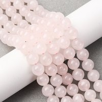 Brins de Perles de Quartz Rose Naturel, Ronds, Qualité A, 8-8.5mm — Perles à bijoux