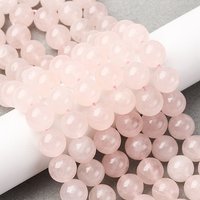 Fils de perles en quartz rose naturel, ronds, grade AA+, 10-10.5mm — Perles à bijoux