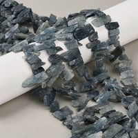 Brins de perles de Kyanite naturel, Nuggets, perçage supérieur, 15.35-15.75 pouces