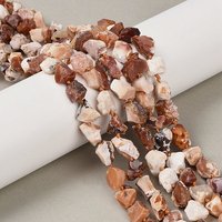 Brins de Perles Brutes d'Opale de Feu Naturelle, Nuggets, 8-11mm, Trou de 1mm — Perles à bijoux