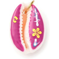 Pendants en Coquillage Naturel Imprimé avec Anneaux en Acier Inoxydable