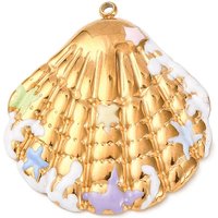 Pendants en Acier Inoxydable 304 Thème Océan en Plaqué Or 18K