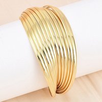 Bracelets Cuff en Acier Inoxydable 304 Doré pour Femmes — Bracelet Femme