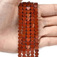 Natural Red Jasper Heart Beads Strands, 6mm, 0.7mm Hole — Jewelry Beads