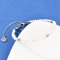 Bracelet Rond en Laiton et Perles Naturelles pour Femmes — Bracelet Femme