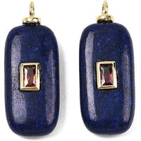 Dyed Natural Sesame Jasper Pendants with Brass Cubic Zirconia