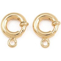 Fermoirs à ressort en laiton, plaqués or 18K, sans cadmium ni plomb — Accessoires pour bijoux