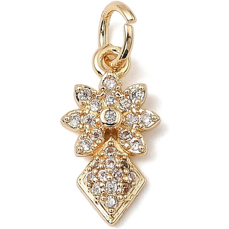 Charms en Zircon Cubique Micro Pave en Laiton avec Anneau de Saut — Breloques et pendentifs