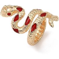 Brass Snake Beads, Golden, 17.5x13x13mm, Hole: 9mm