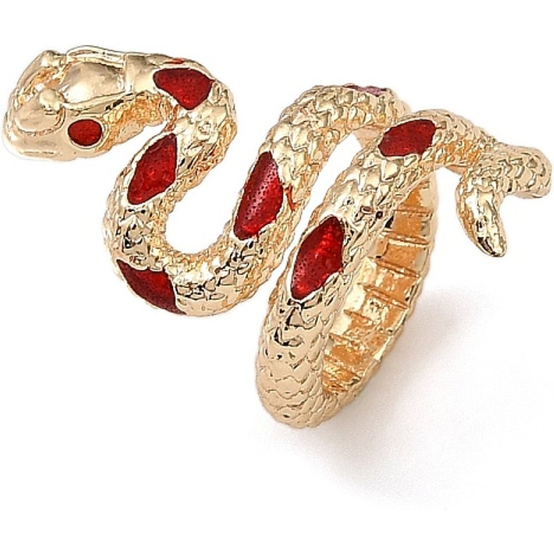 Perles en laiton, serpent, dorées, 17.5x13x13mm, trou : 9mm — Perles à bijoux