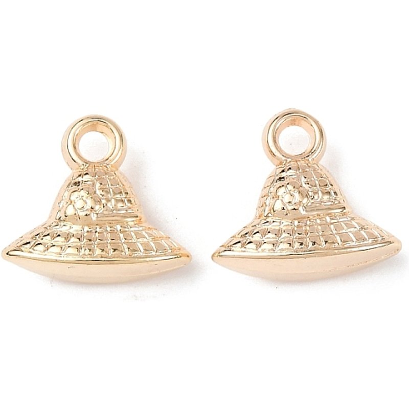 Charms en plastique CCB - Cloche dorée claire