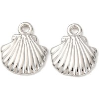 Pendentifs en plastique CCB, forme de coquillage, 18,5x15mm