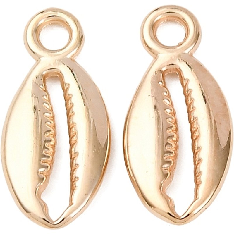 Pendentifs en plastique CCB, forme de conque, 17,5mm de long
