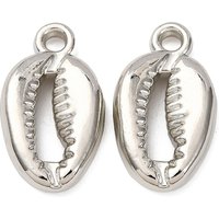 Pendentifs en plastique CCB, conque, 14x14x5mm, taille du trou 2.4mm — Breloques et pendentifs