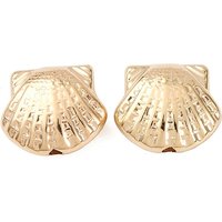 CCB Plastic Shell Shape Beads in Light Gold — Jewelry Beads