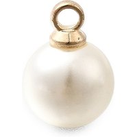 Pendants en perles rondes en plastique ABS avec boucle en alliage doré — Breloques et pendentifs