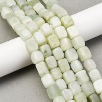 Natural Xiuyan Jade Beads Strands, Cuboid, 41pcs, 14.88in
