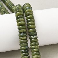 Brins de perles de jade chinois naturel, disque, 10-10.5mm, trou de 1.2mm — Perles à bijoux