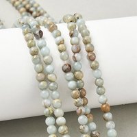 Natural Shoushan Stone Beads Strands, Round, Grade A, 4.5mm — Jewelry Beads